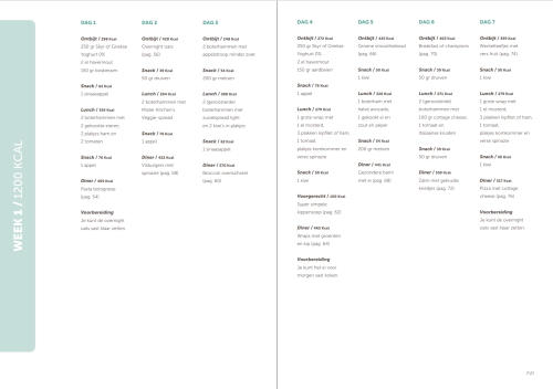 weekschema voorbeeld